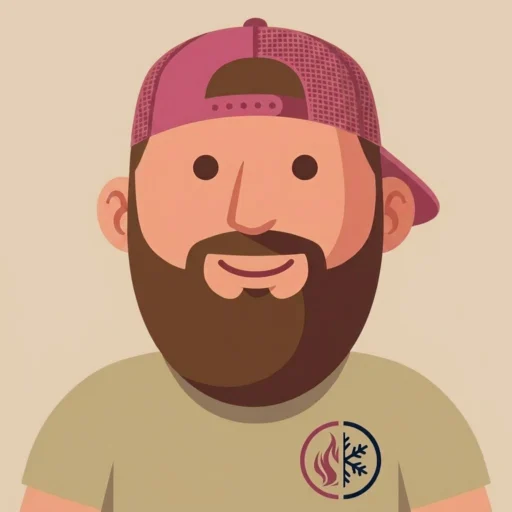 Portrait of Seth Olthof, co-owner of Double O Heating and Cooling