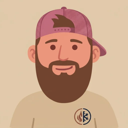 Portrait of Seth Olthof, co-owner of Double O Heating and Cooling