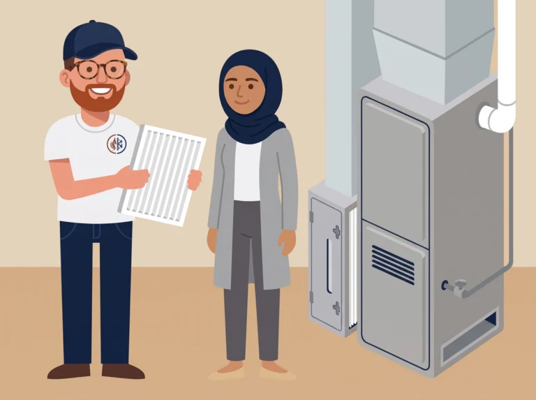 Air quality services illustration